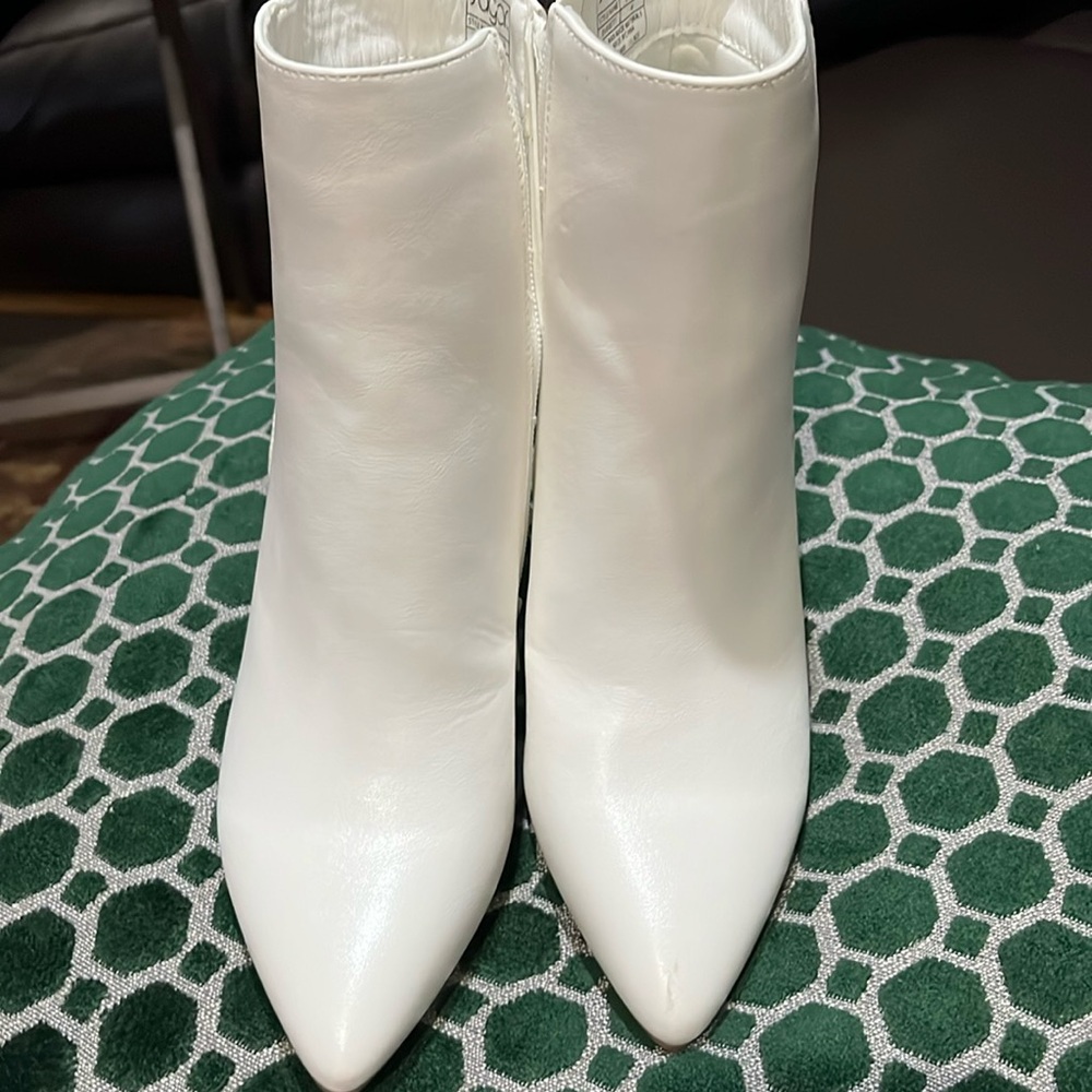 Cute white booties!
